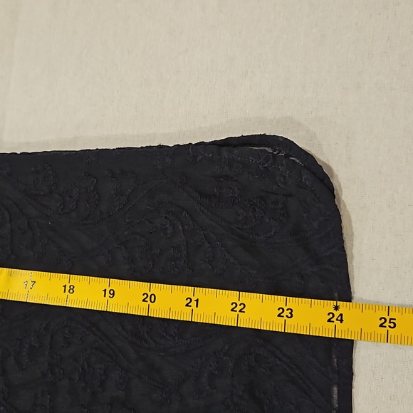 NWT Ann Taylor loft navy sheer embroidered top size Petite Small - Picture 12 of 12